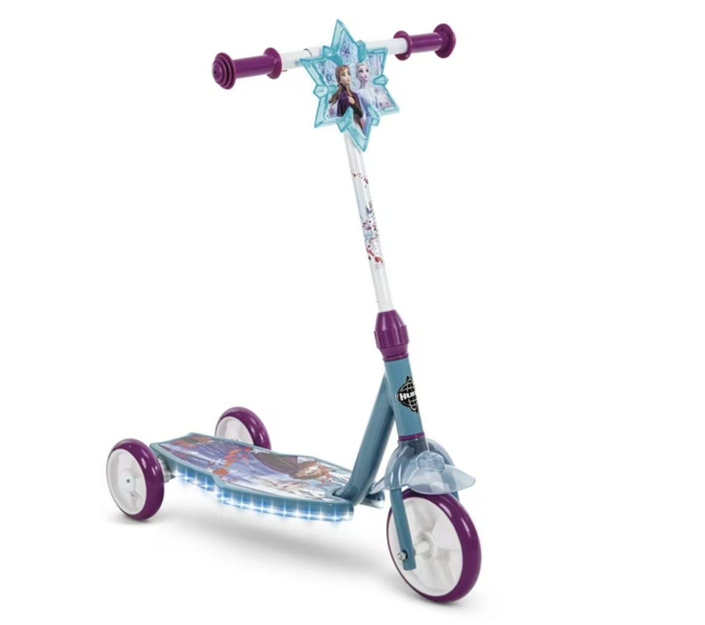 Huffy Frozen 2 Electro-Light 3-Wheel Preschool Scooter